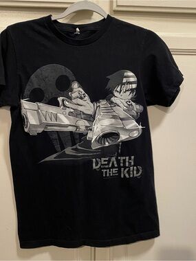 Source Unknown Black Anime 'Death the Kid' Graphic Tee
